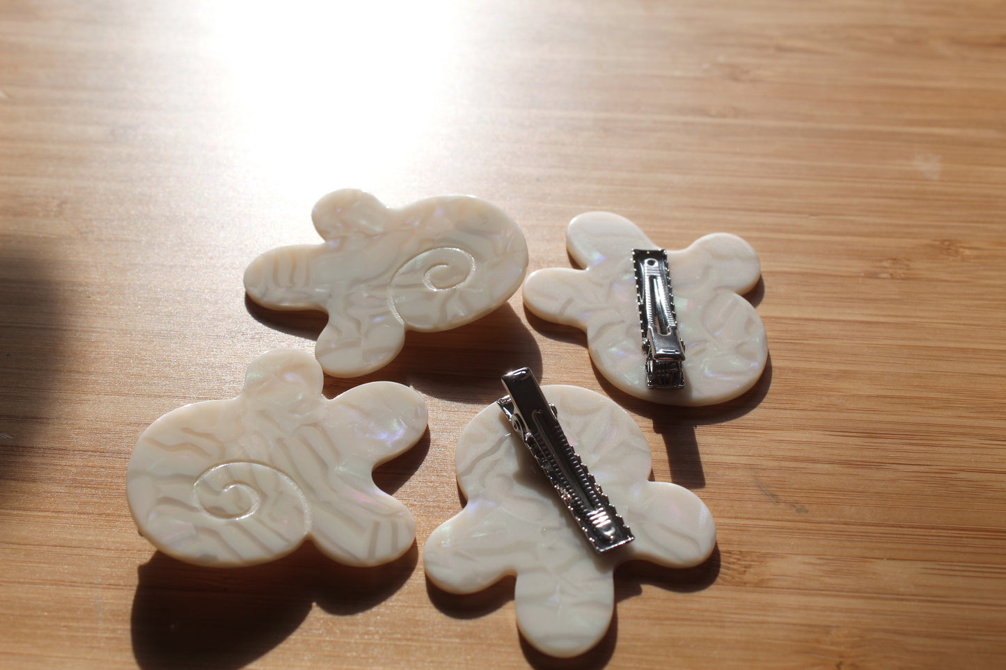 angel wing hair clips