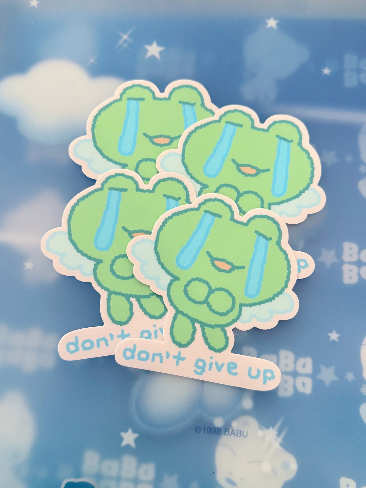 angel frog sticker
