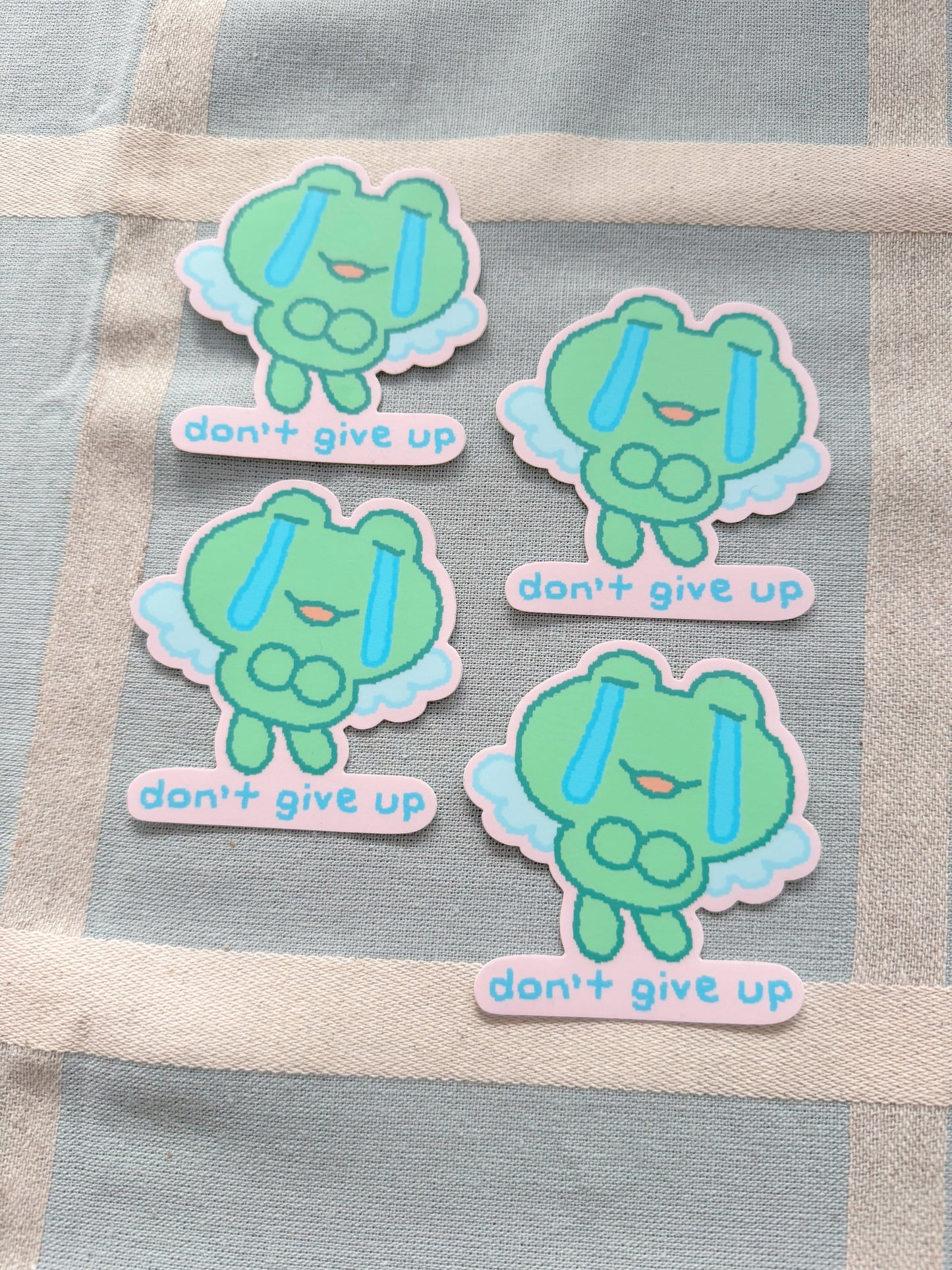 angel frog sticker