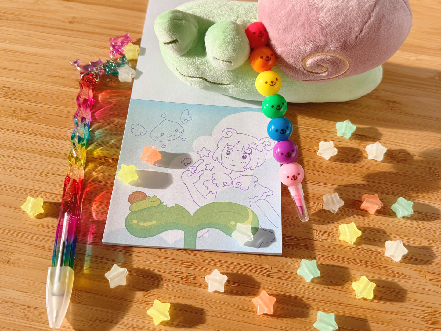 leafy droplet memo pad