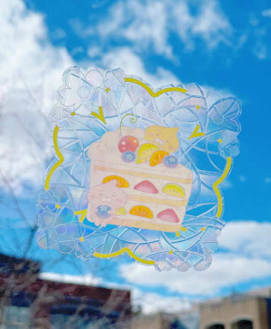 sweets time suncatcher sticker