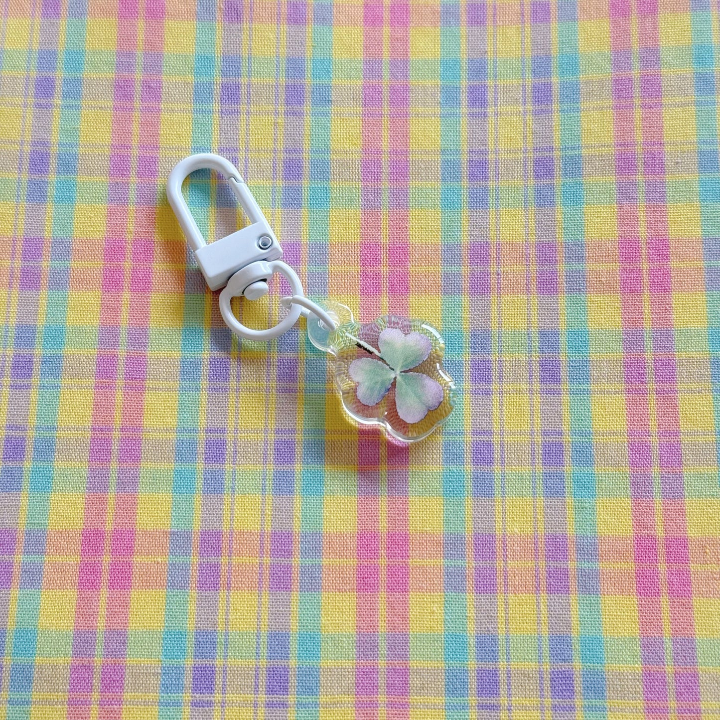 mini light clover charm