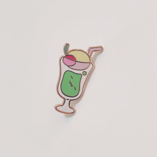 Melon Soda Enamel Pin