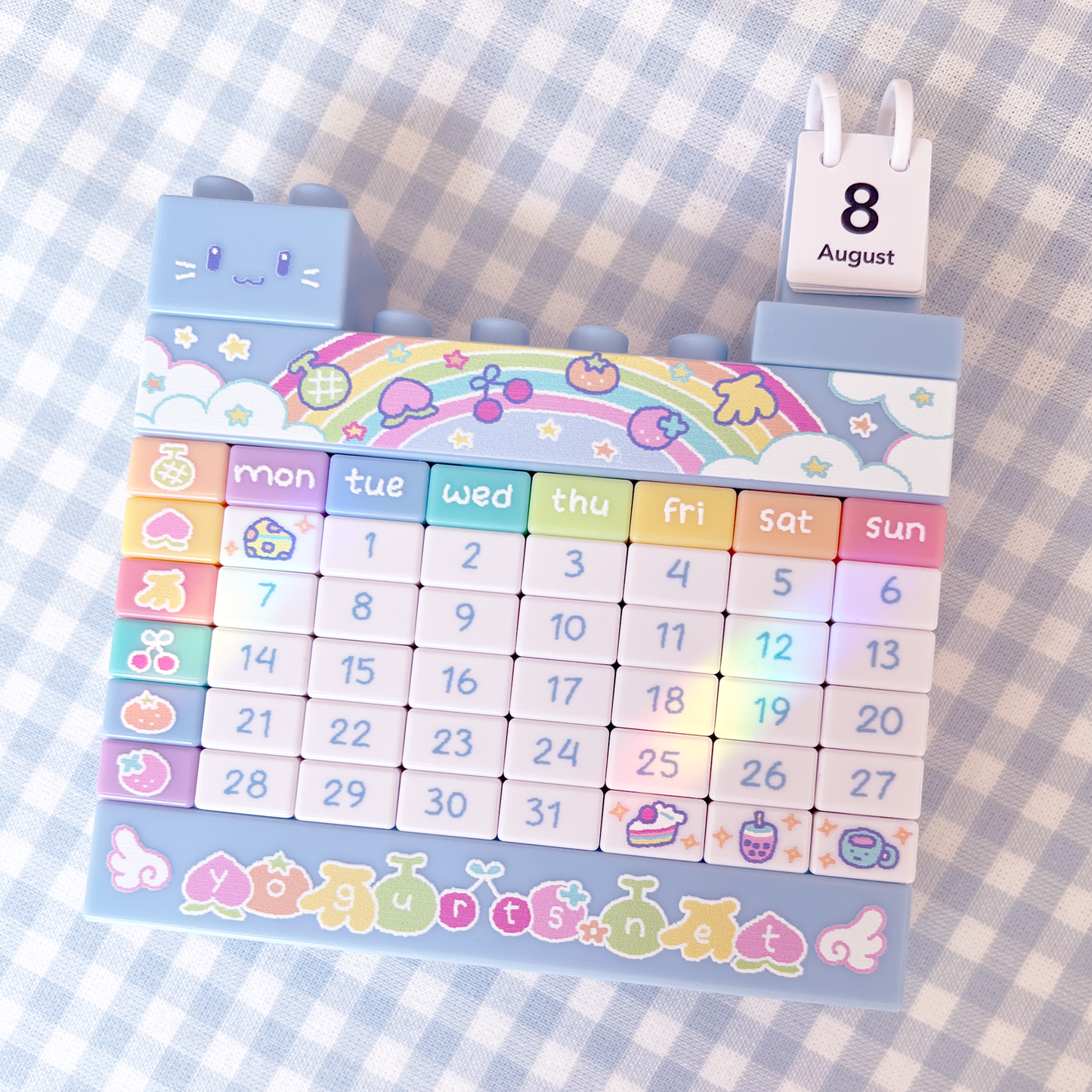 rainbow block calendar