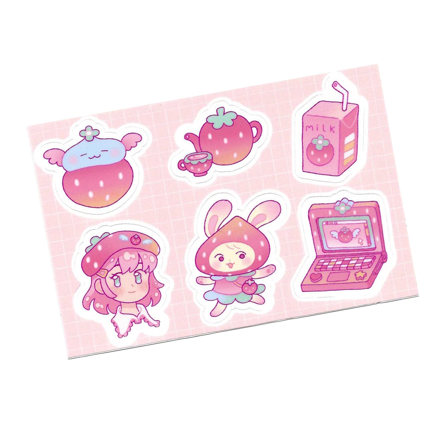 Strawberry Friends Sticker Sheet