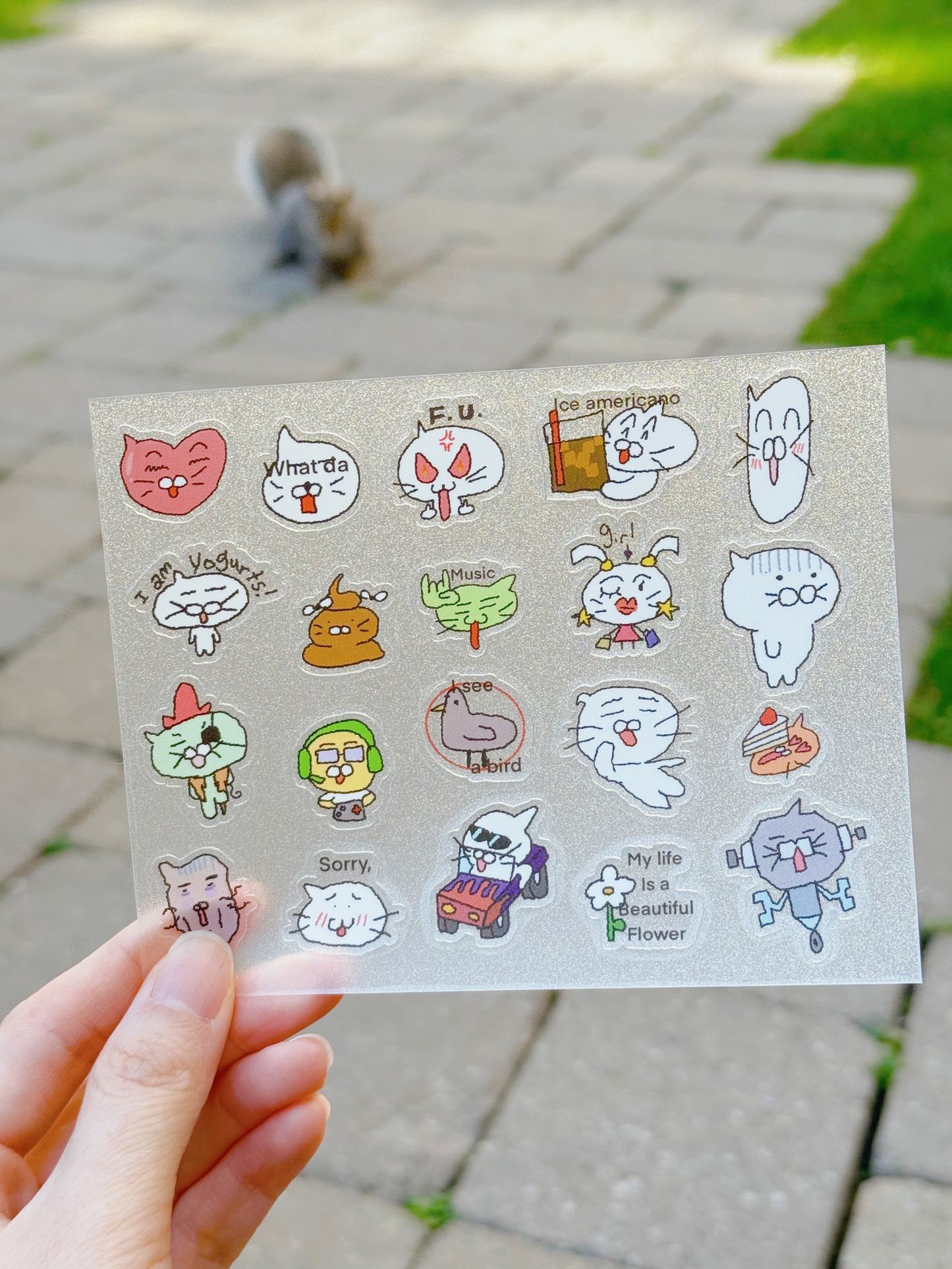 crusty sticker sheet