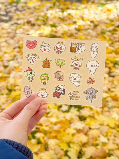 crusty sticker sheet