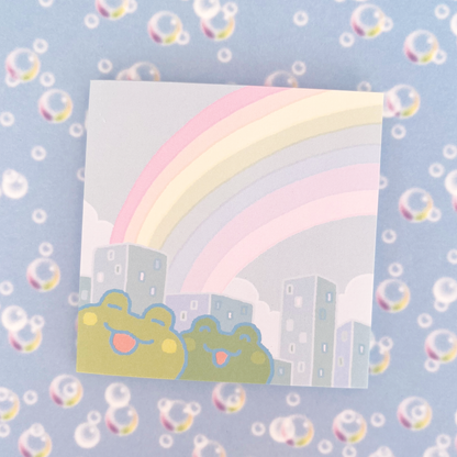 frog city memo pad