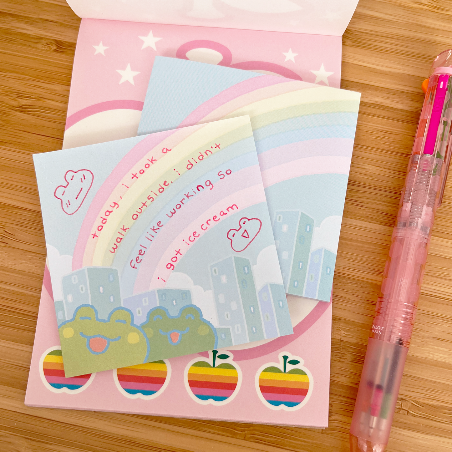 frog city memo pad