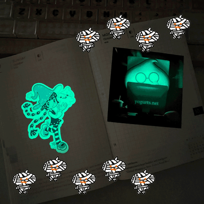 witch glow sticker