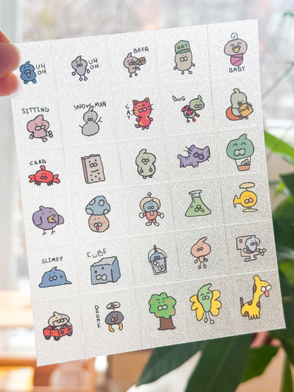 yogurts world sticker sheet