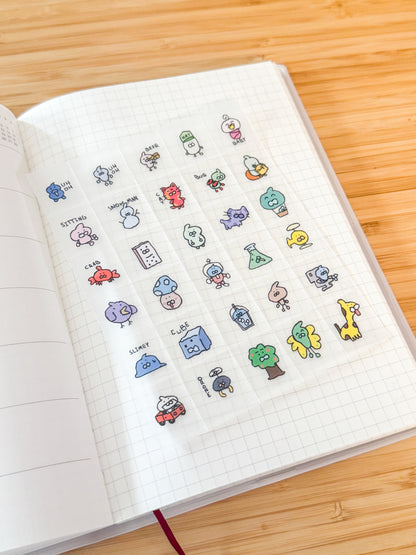 yogurts world sticker sheet