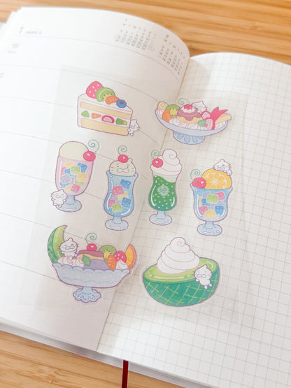 sweets time holo glitter sticker sheet